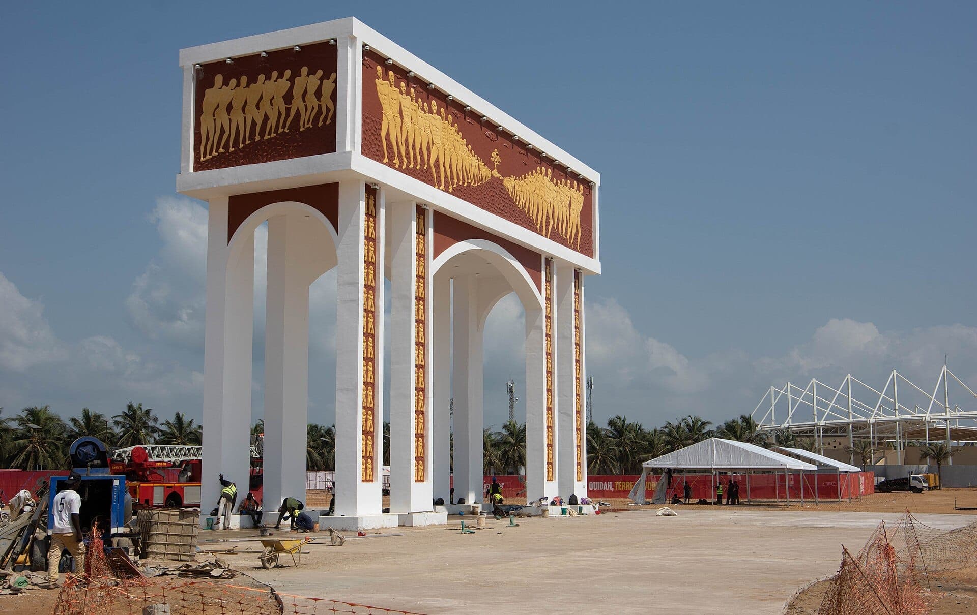 The Door of No Return memorial on Ouidah beach.